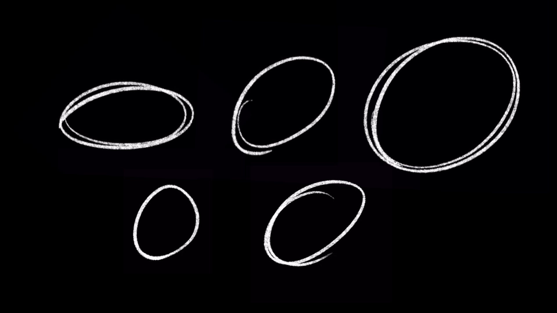 Animated Hand Drawn Circles, Notes Style Pencil Circles for Photoshop ...