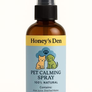 Pet Calming Spray | Natural Stress Relief for Dogs and Cats | Chamomile & Lavender | Anxiety Spray for Pets | 100% Natural Formula