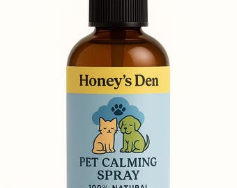 Spray calmante natural para mascotas: Alivio de la ansiedad con manzanilla y lavanda