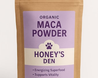Organic Maca Powder for Dogs & Cats | Natural Energy and Wellness | 75g