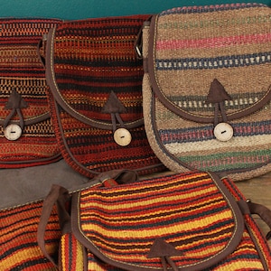 Handbag Made From Anatolian Carpets Persian Style Shoulder Crossbody Magnetic Clasp Strap
