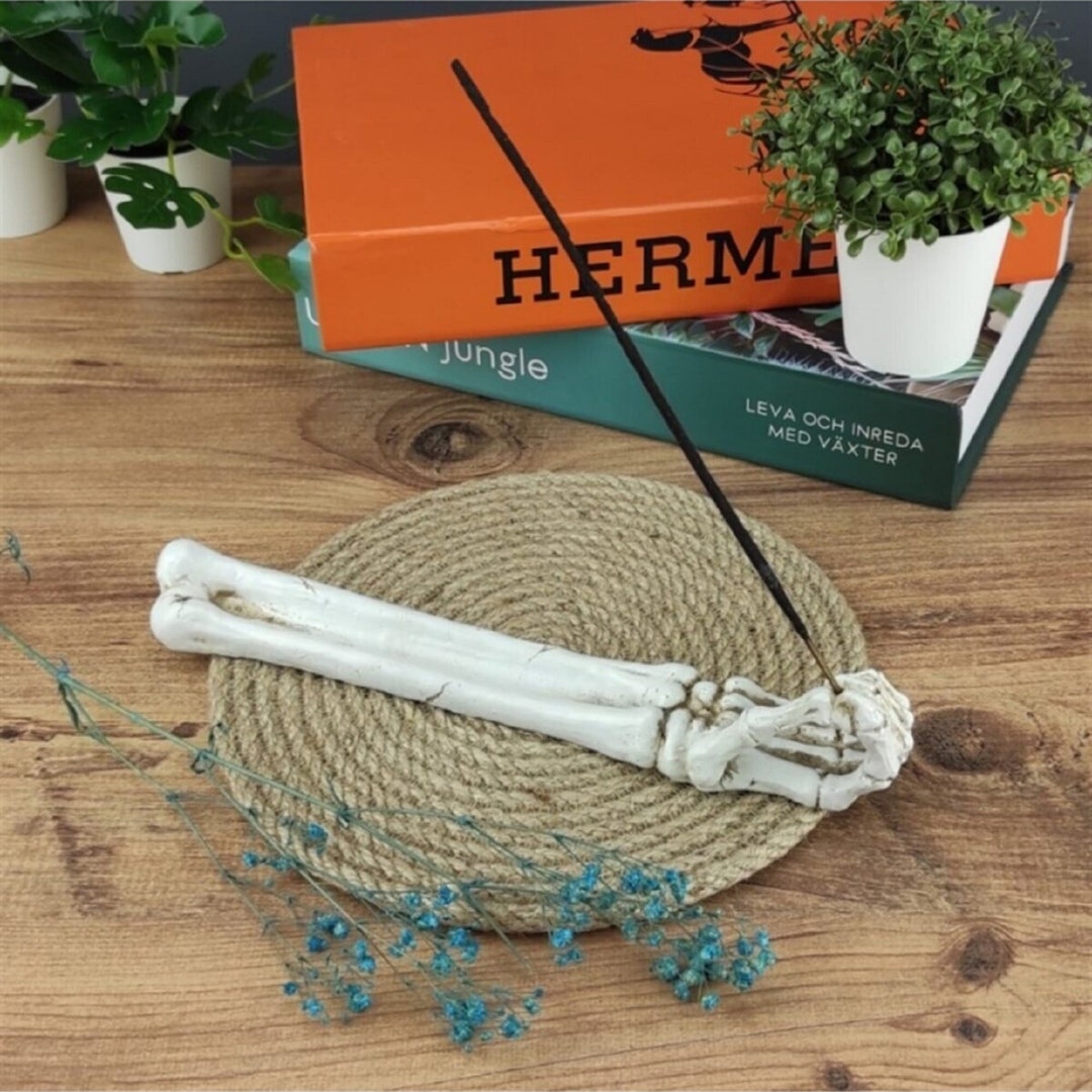 Hand İncense Holder İncense Burner Human Body Skeleton Etsy