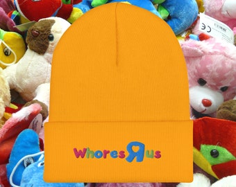 Whores R Us Parody Cuffed Beanie