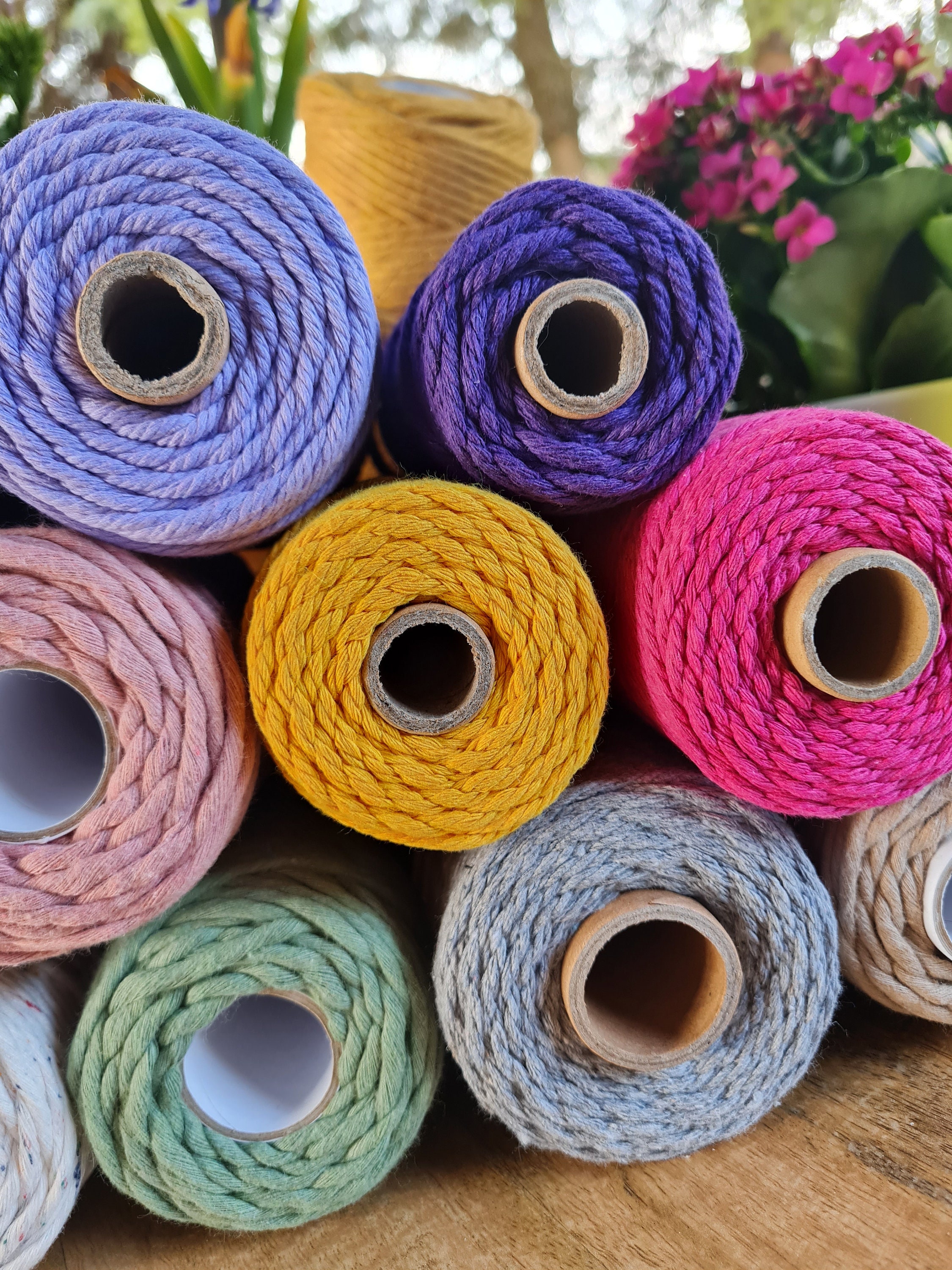 Macramé yarn 3 mm DIY 2.50 meters 5 meters 10 meters Etsy