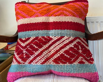 Frazada Cushion Cover, Throw Pillow, Handmade for Sofa Chair Bed Couch Home Décor