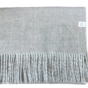 Luxurious Baby Alpaca Scarf – Handwoven Jacquard Wrap from Peru, Soft & Warm Winter Gift for Him or Her