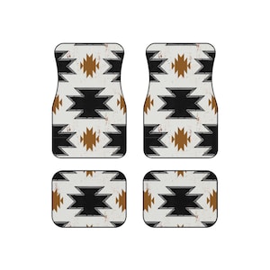 Free Shipping, Aztec, Western Car Mats, Car Accessories, Car Mats, Car, Western, 4 mats, Car Accessories, Western Car
