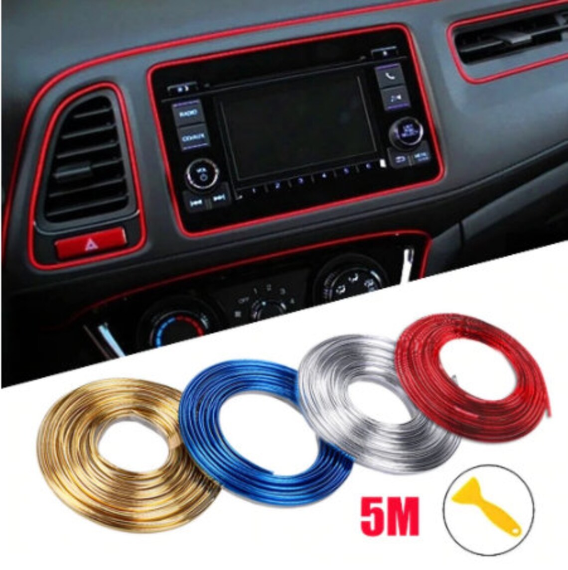 Universal Car Moulding Decoration Flexible Strips 5M/1M Etsy France