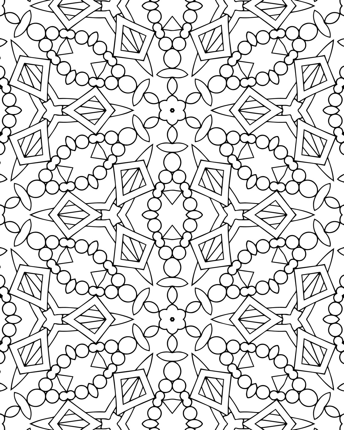 75 Rectangle Mandala Coloring Pages Etsy