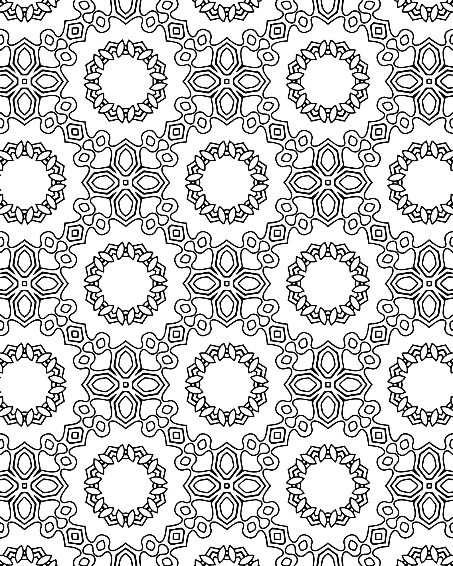 75 Rectangle Mandala Coloring Pages Etsy