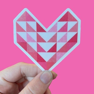 Heart Quilt | Sewing Sticker | Decal