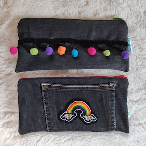 Upcycling pencil case / pencil case / glasses case / pencil case / mini bag