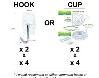 Command Hook / Suction Cup - ADD ON ONLY