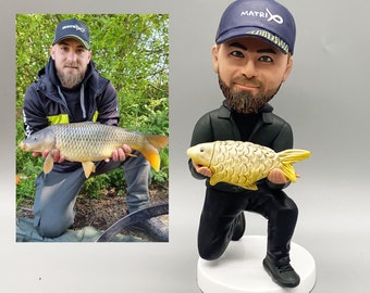 Personalized bobbleheads, fishing enthusiast bobbleheads, bobbleheads like you, make your own bobbleheads,Custom bobbleheads