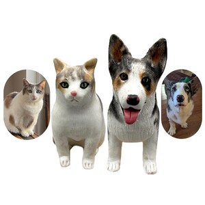 Personalized Pet Dog Statue, Wedding Cake Toppers, Pet Birthday Anniversary Gifts, Pet Cake Toppers, Dog Birthday Gifts, Dog Statues