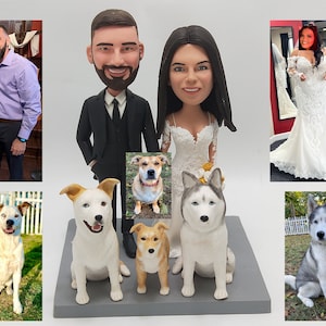 Custom Bobblehead Wedding Cake Topper,Personalized Wedding Cake Bobbleheads, Custom Figurine Wedding Cake Topper,Custom Wedding Bobblehead