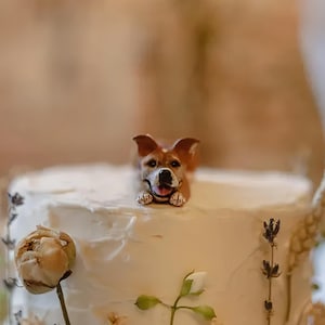 Adornos personalizados para tartas de boda de perros, cumpleaños de mascotas, regalos de aniversario, adornos para tartas de mascotas, figuras de gatos, regalos para amantes de los perros