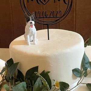 Personalized Custom Dog Birthday Cake Topper,Dog Birthday Statue, Dog Wedding, Pet Cake Topper, Cat Birthday Cake Topper,Pet clay statue