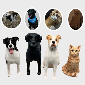 Custom Pet Birthday Cake Topper, Personalised Pet Wedding Cake Topper, Cake Topper, Dog Birthday Statue, Pet Birthday,Custom Pet Cake Topper