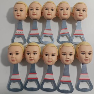 Ouvre-bouteilles personnalisés, personnalisez le vôtre, ouvre-bouteilles pour le marié et la demoiselle d&#39;honneur, décorations de gâteau personnalisées, cadeau de Noël