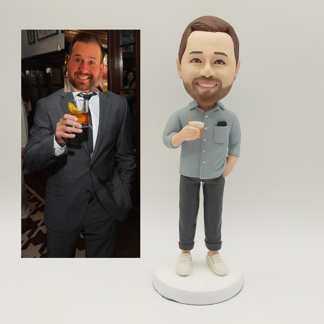 Custom Bobbleheadsman Bobble Head Custom Personalized Etsy