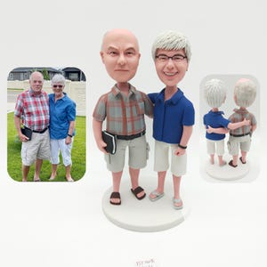 Personalized couple bobbleheads, custom couple bobbleheads, couple anniversary gifts, couple wedding bobbleheads, couple birthday gifts