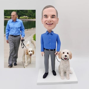 Custom Bobbleheads Cool Father&#39;s Day Gifts, Custom Grandfather Bobblehead, Custom Bobblehead As Boss Day Gifts，Anniversary Gift