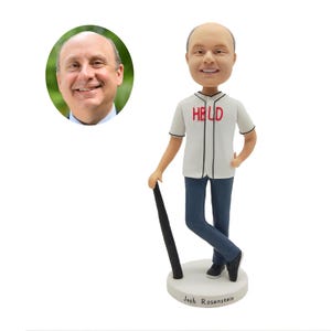 Custom bobbleheads,personalized baseball figurines, custom 3D statues,baseball player bobbleheads, keepsake gifts for young baseball players