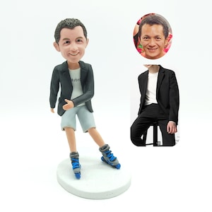 Custom bobbleheads, custom skating bobbleheads, birthday gifts for skaters, best skater gifts, skating memorial figurines