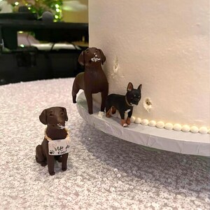 Custom dog statues, dog wedding cake toppers, dog birthdays, wedding cakes, pet birthdays, cake toppers, pet anniversaries, pet keepsakes