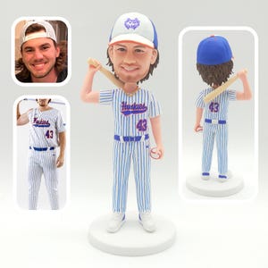 Custom bobbleheads, personalized custom bobbleheads, custom husband bobbleheads, unique gifts for coaches/baseball players, birthday gifts