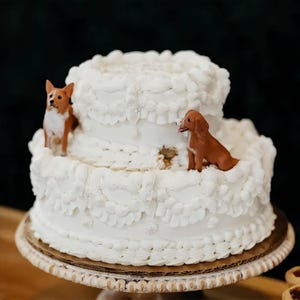 Customized Dog Birthday Cake Topper, Cat Birthday, Pet Cake Topper, Pet Anniversary Gift, Dog Clay Statue, Christmas Gifts, Best Gifts