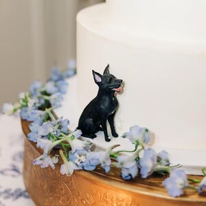 PersonalizedCustom Dog Wedding Cake,Pet Birthday Cake, Animal Cake, Wedding Cake,Dog Wedding Cake Decoration, Anniversary PetCake Decoration