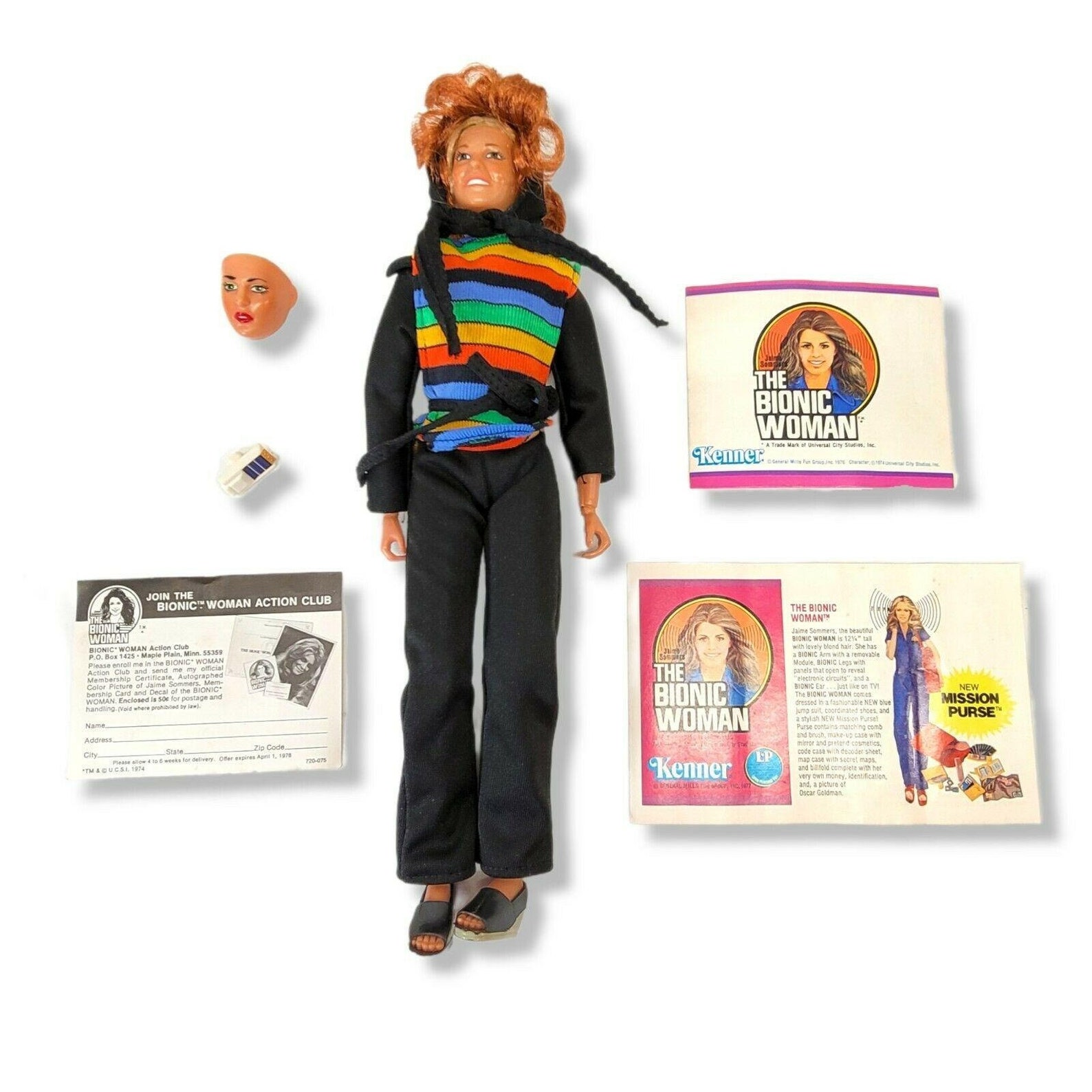 The Bionic Woman Fembot Action Doll Kenner 1976 Six Million Etsy