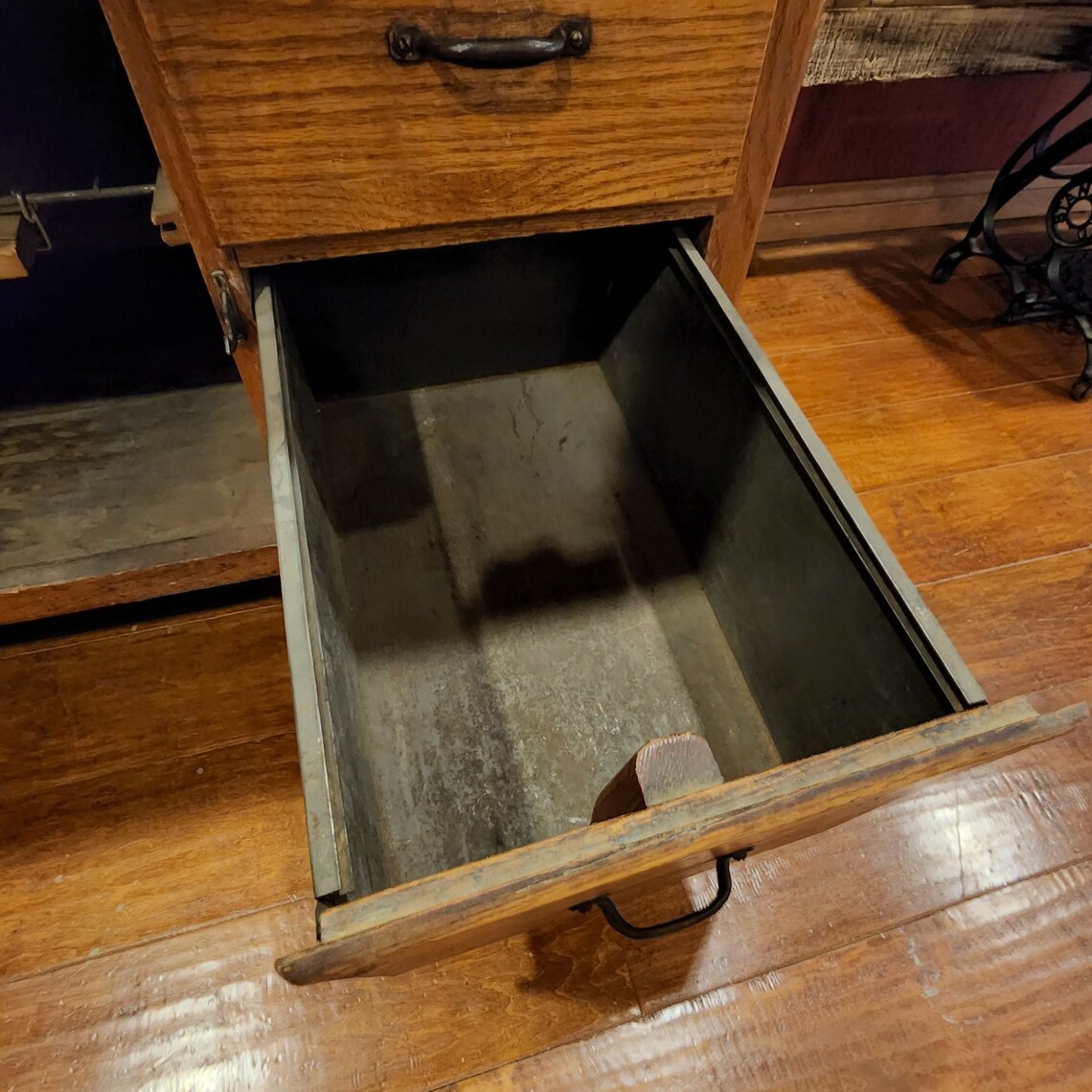 Antique Showers Brothers Oak Hoosier W Porcelain Top & Etsy Canada