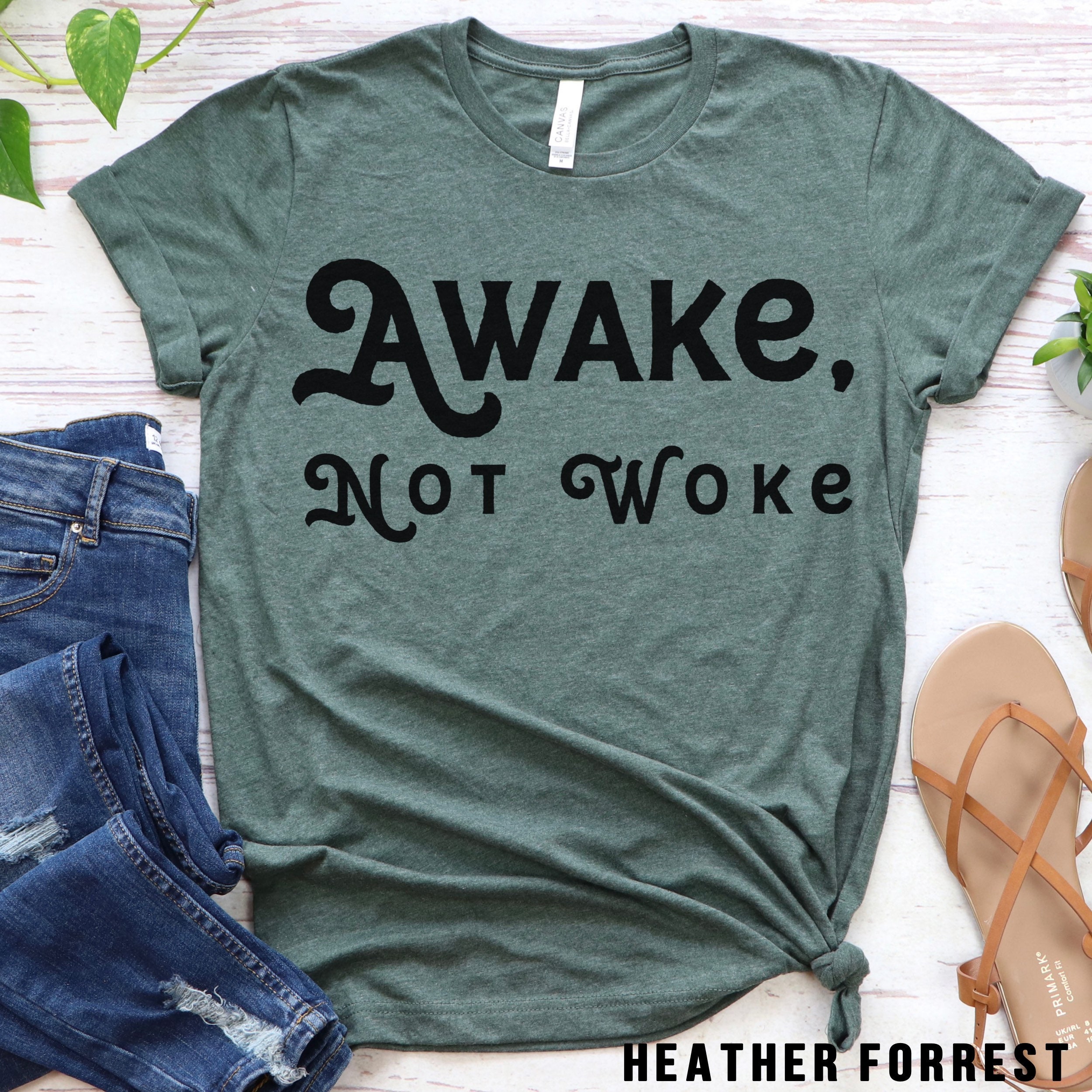 Awake Not Woke / Cancel Culture Shirt / Conservative Shirt / | Etsy