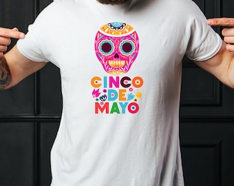 Cinco De Mayo Shirt, Mexico Independence Day T-Shirt, Fiesta T, May 5th Celebration Wear, Mexican Skull T-Shirt, Festive Tee, Unisex Sizes