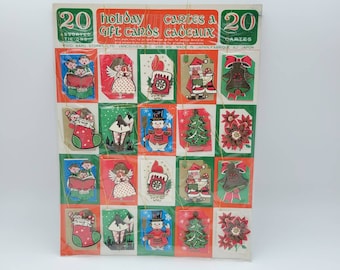 True Vintage Christmas Gift Cards 3D NOS 1960&#39;s Japan
