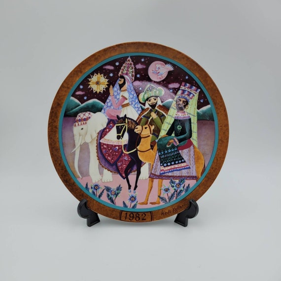 Vintage Bavarian Nativity Plate Hedi Keller 3 Kings Etsy Canada