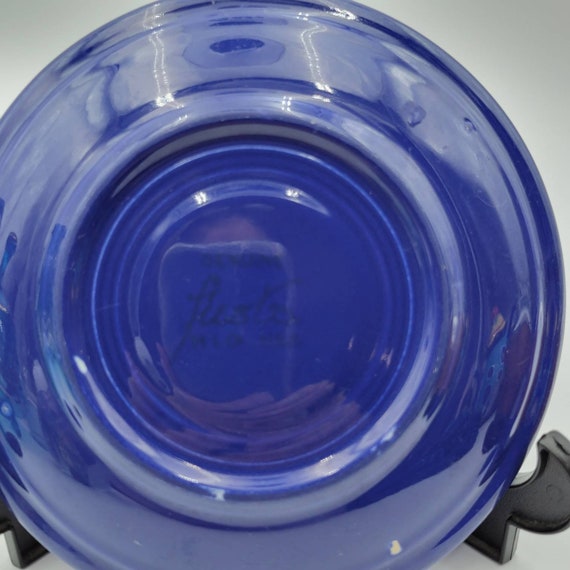 Vintage Fiesta Ware Cobalt Blue Saucer 6