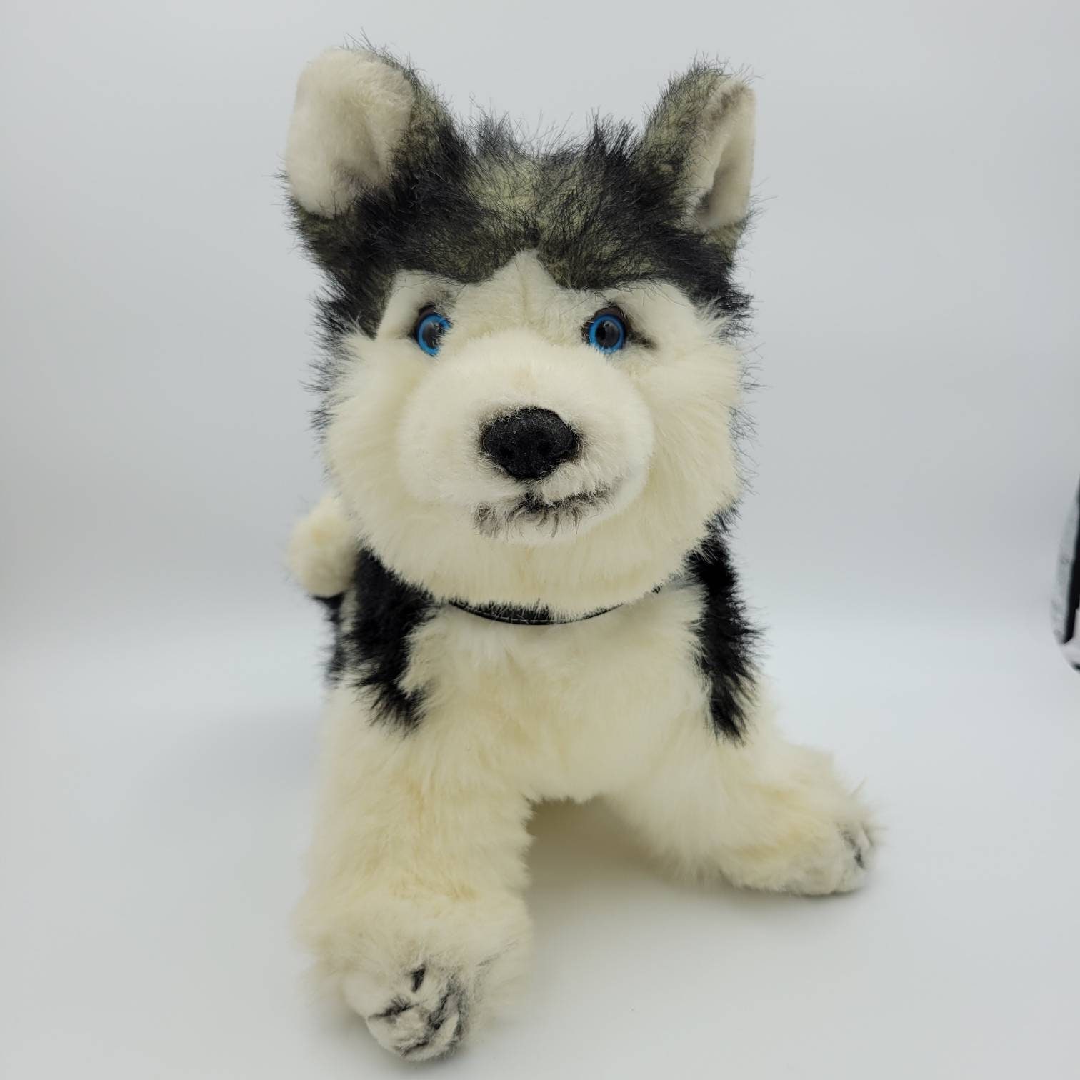 Vintage Siberian Husky Dog Realistic Plush Stuffed Animal America