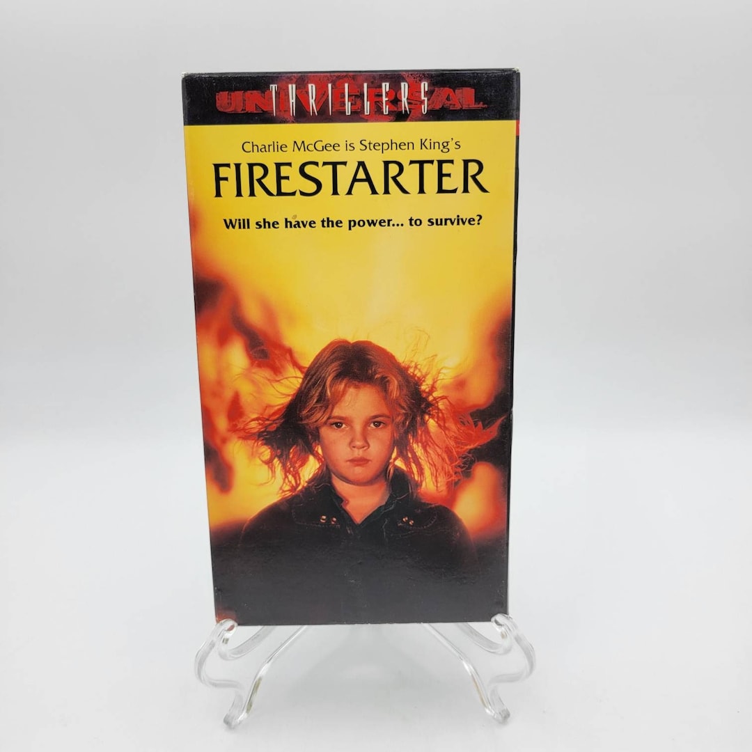 Firestarter Movie 1984 VHS Retro Stephen King Drew Barrymore Etsy