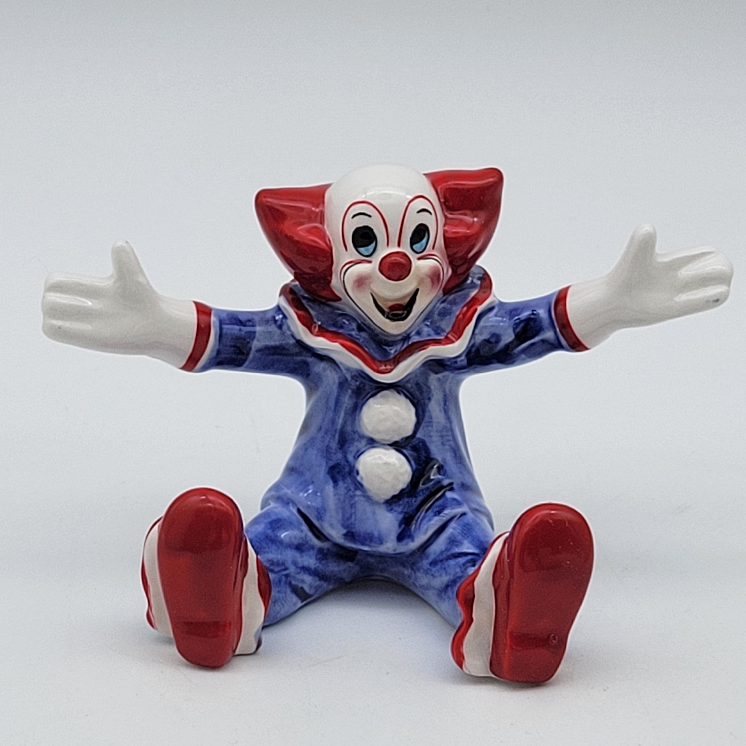 Vintage Sitting Bozo the Clown Ceramic Figurine NOS - Etsy