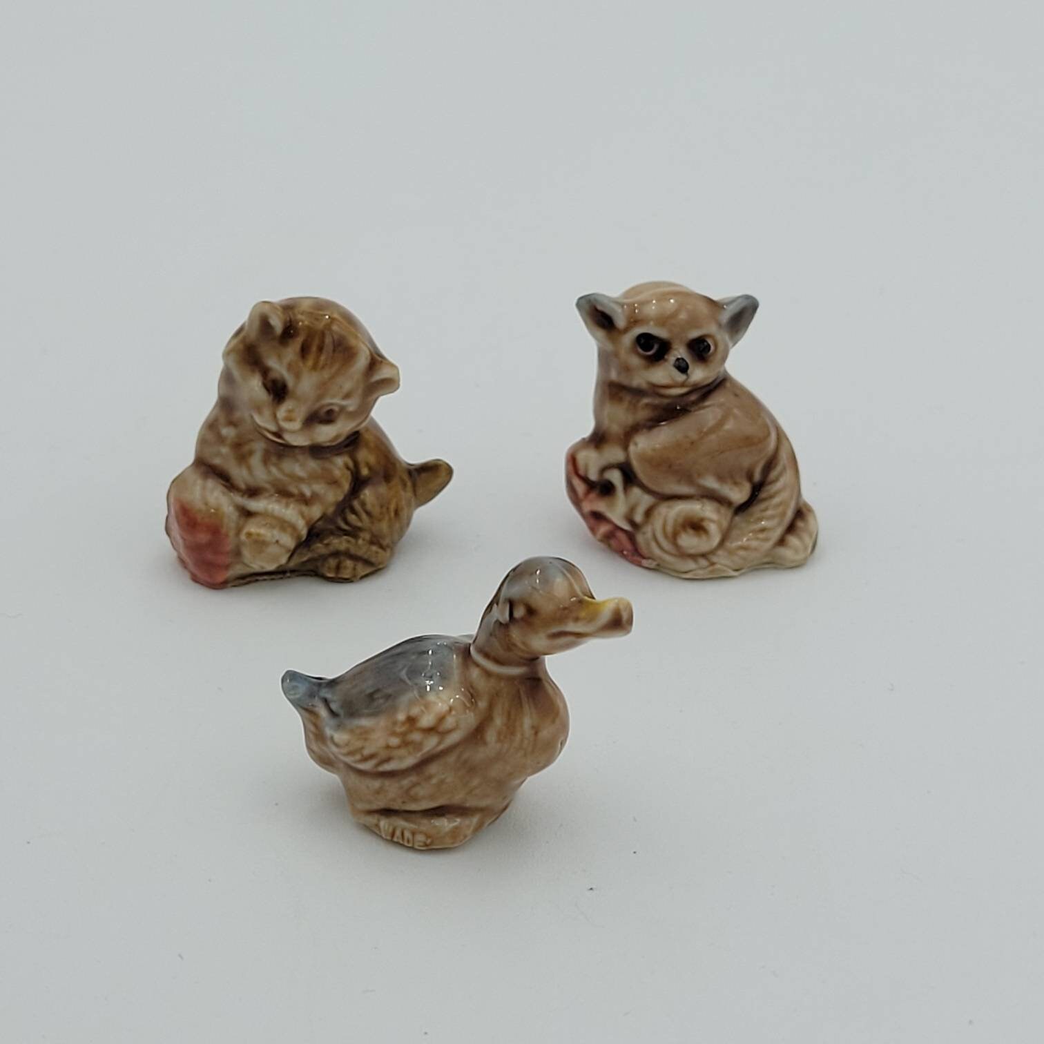 Wade Whimsies Bush Baby Kitten and Duck