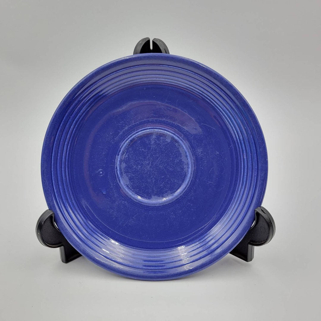 Vintage Fiesta Ware Cobalt Blue Saucer 6