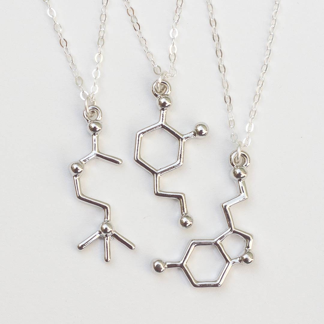 Serotonin dopamine acetylcholine best sale necklace
