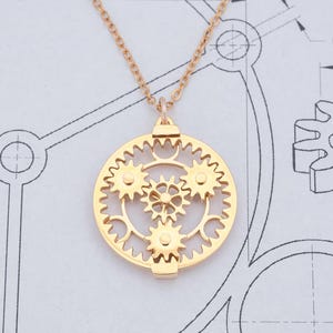 Planetary Gear Set Necklace | Kinetic Engineering Jewelry, Drivetrain Pendant, Mechanical Fidget, Gift for Engineers, Robotics, Physics