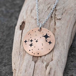 Canis Major Constellation Necklace | Boutique Academia Science Jewelry, Science Necklace, Space, Astronomy, Unique STEM Gift for Scientists