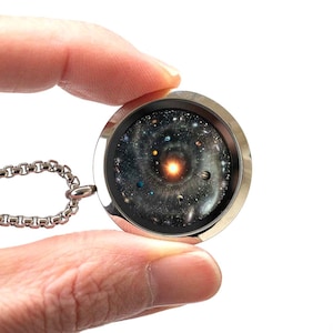 Hidden Universe Necklace | Boutique Academia Science Jewelry, Galaxy Necklace, Space, Astronomy, Physics, Unique STEM Gift for Scientists