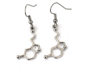 Neurotransmitter Molecule Earrings